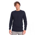 bleed clothing 1715 super active tencel sweater navy studio 01