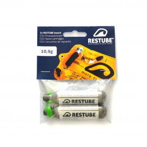 10,9g RESTUBE CO2 cartridges for Restube beach (2x)