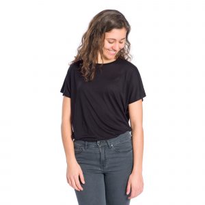 bleed clothing 18811f 365 T-Shirt TENCEL Damen Schwarz studio 02_red.jpg