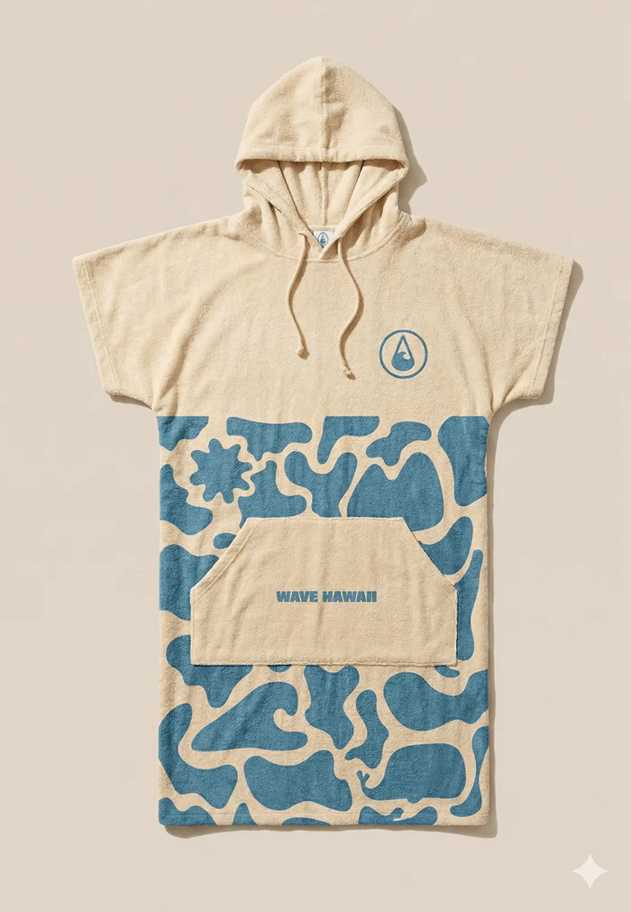 5_Wave Hawaii NatureLite Poncho Beach Ocean Camou_F.jpg